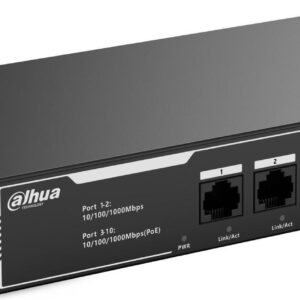 DAHUA 10-Port Economical Gigabit PoE Switch with 8-Port PoE, Port