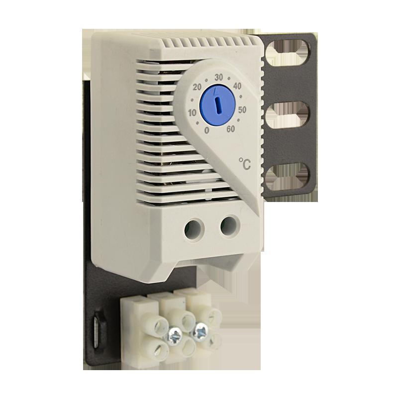 Termostat analogic pentru ventilatoare rack, 0 - 60 grade, 10A,