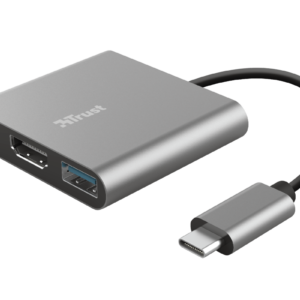 Hub USB Trust Dalyx, 3 porturi USB-C, silver