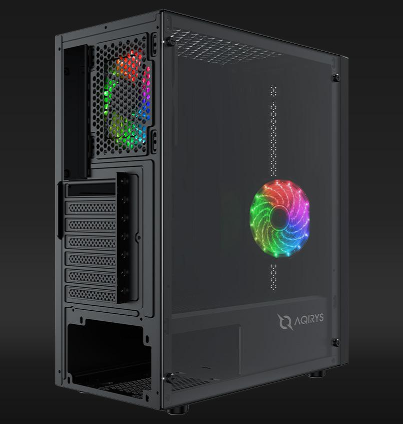 Carcasa Aqirys Mizar Midi Tower Black RGB - imagine 5