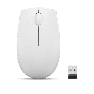 Mouse wireless Lenovo 300, Cloud Grey, Rezolutie (dpi): 1000 dpi,