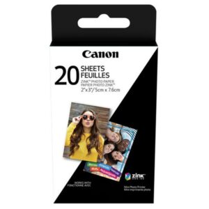 Hartie foto Canon ZINK pentru Zoemini, 5×7.6 cm, 20 bucati.