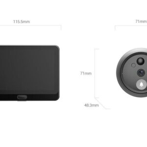 Vizor electronic Ezviz cu sonerie  CS-HP4; Senzor camera: 1/3"