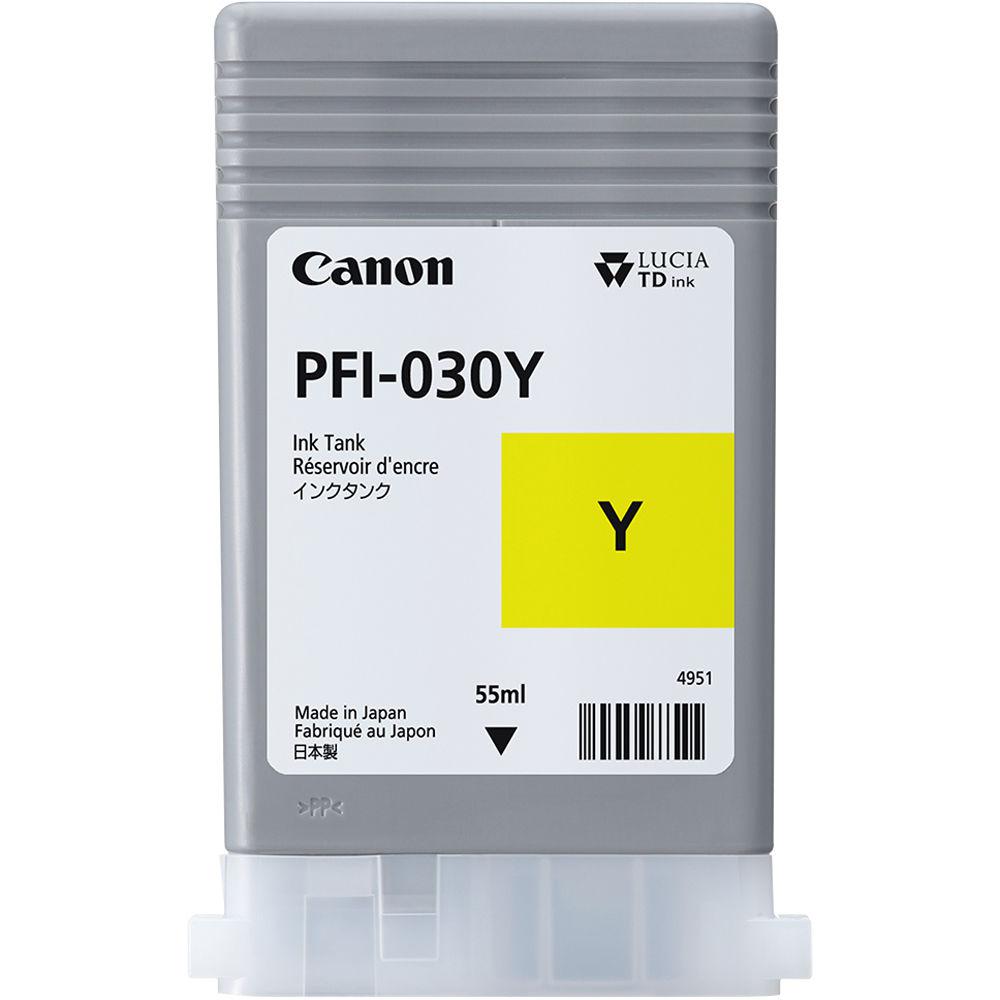 Cartus Cerneala CANON PFI-030Y, Yellow, Capacitate 55ml, pentru CANON Imageprograf