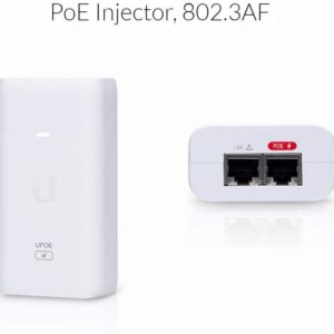 Ubiquiti POE External Injector, U-POE-AF, Output Voltage 48VDC @ 0.32A,