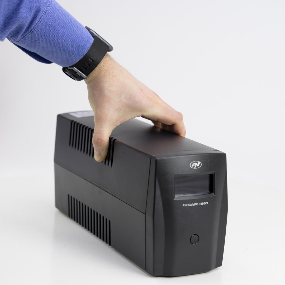 UPS PNI SafePC E650VA, putere 390W, 1.8A, iesire 2 x - imagine 6