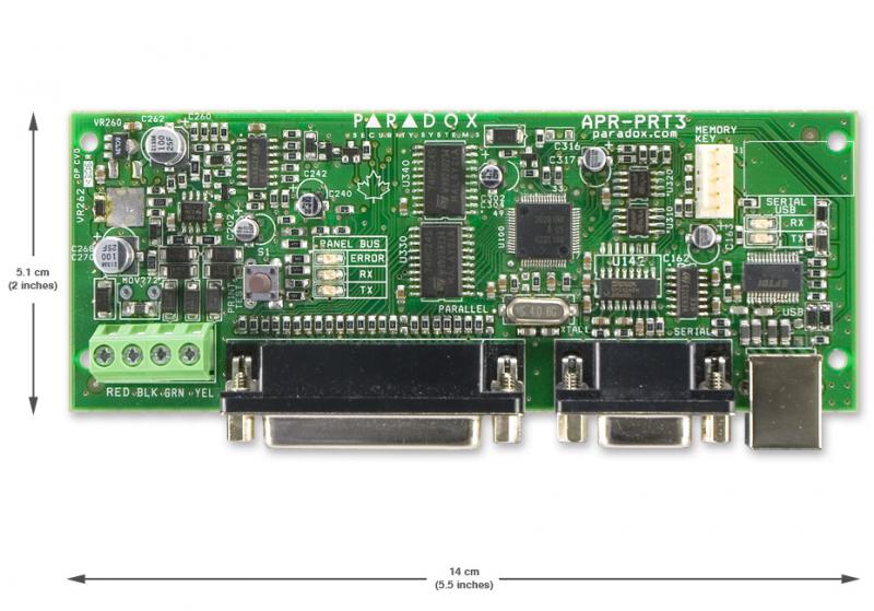 Modul de alimentare in comutatie Paradox+Cutie, tensiune alternativa ,tensiune auxiliara