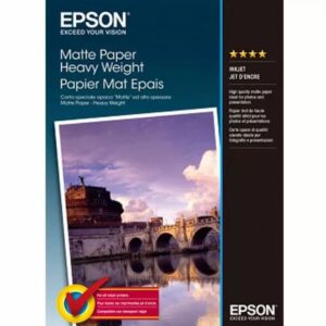 EPSON A4  MATTE PHOTO PAPER 50 SHEETS, 167gsm.