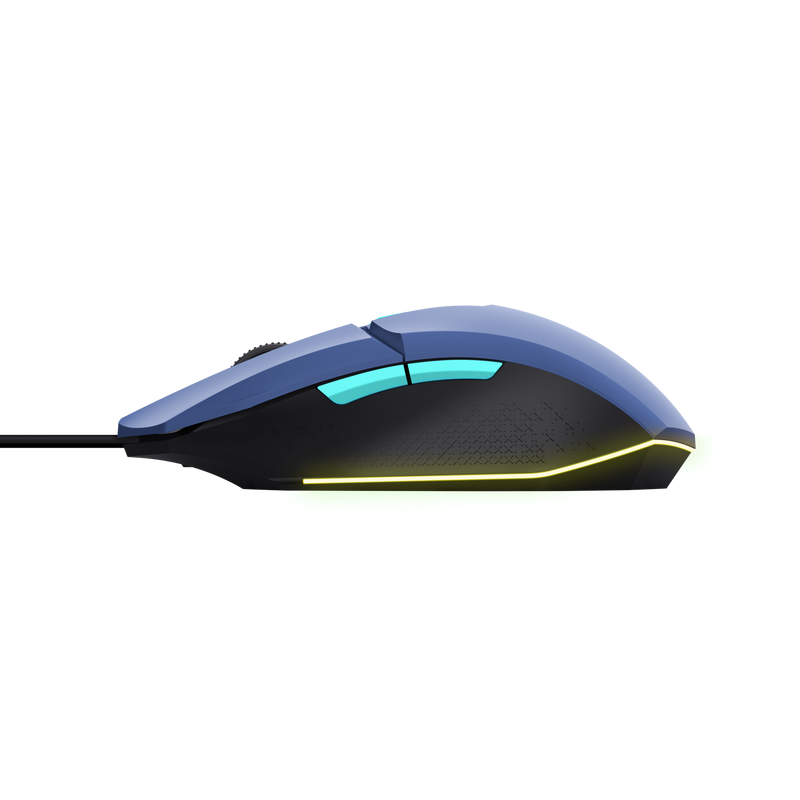 Mouse Trust GXT110W Felox cu fir 400 DPI, albastru - imagine 4