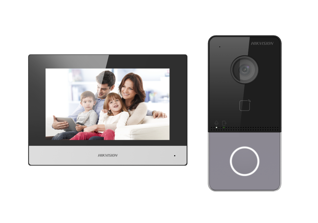 Kit videointercom IP Hikvision DS-KIS603-P(C) Flash 32 MB,memorie RAM 256MB,Indoor