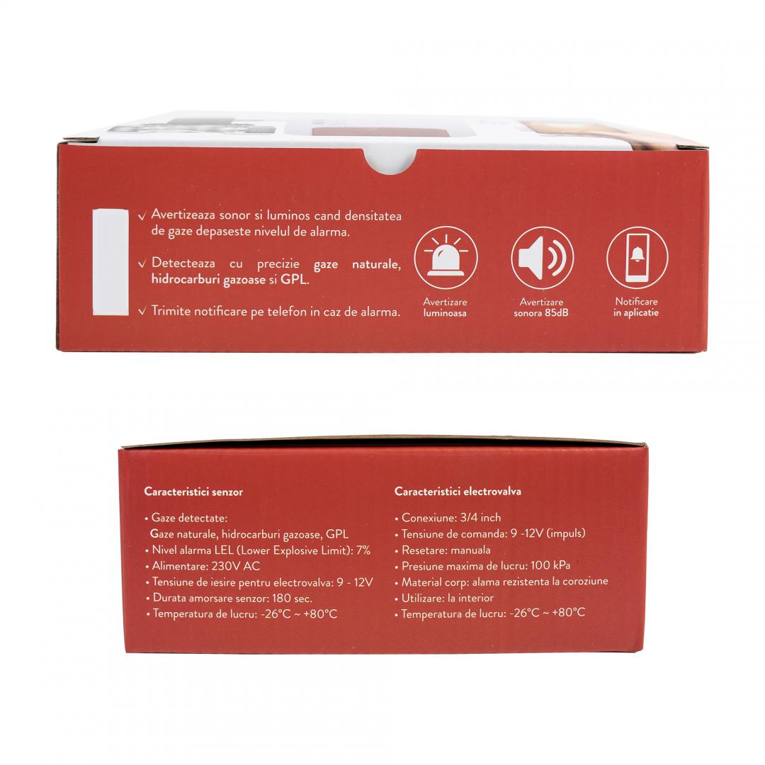 Kit senzor gaz inteligent si electrovalva PNI Safe House Smart - imagine 10