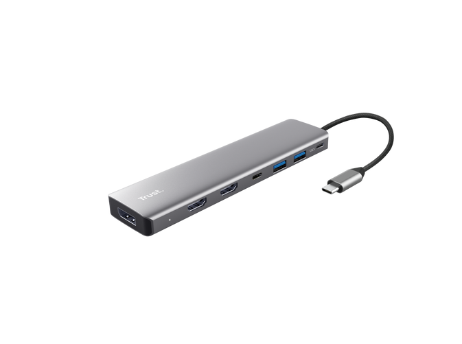Adaptor Trust Dalyx 7-in-1, 2 porturi interfata USB-A 3.2 gen
