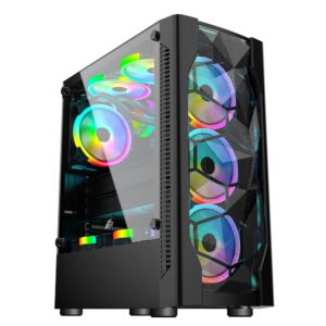 Carcasa 1STPLAYER DK-D4 Mid Tower RGB NEGRU