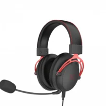 Căști de gaming Serioux Nimbus - rosu - negru - cu mufă de 3 - 5 mm + USB 7.1 - tip difuzor ∅53 mm