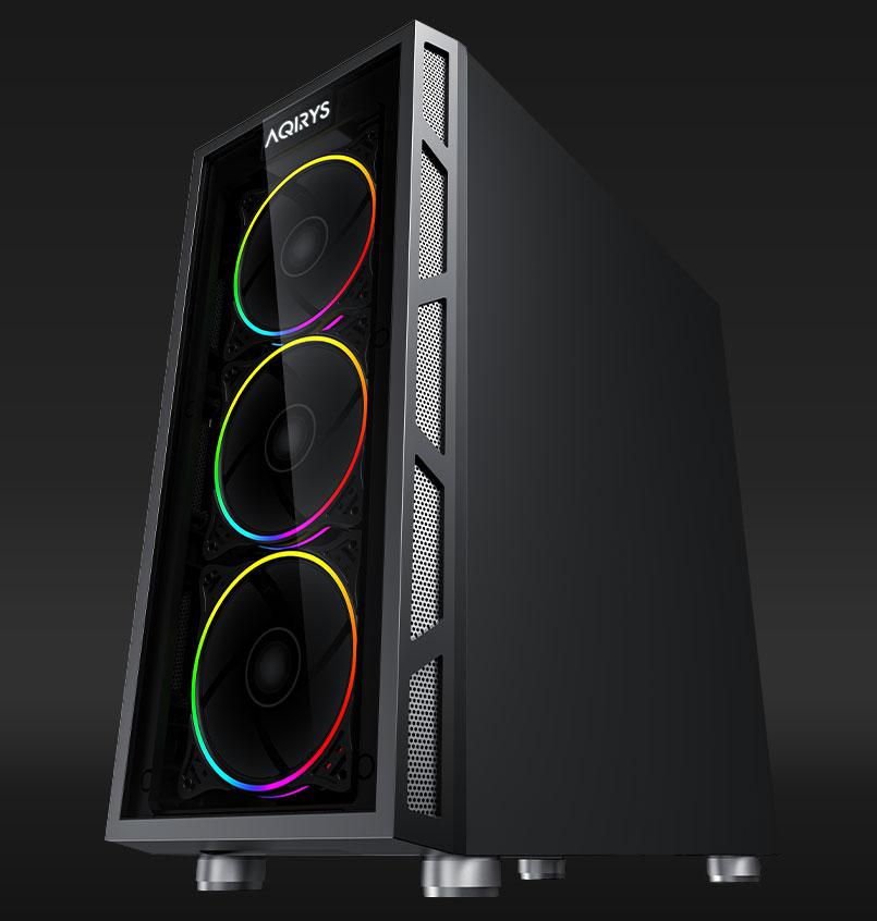 Carcasa AQIRYS ANTARES Mid Tower ARGB NEGRU - imagine 4