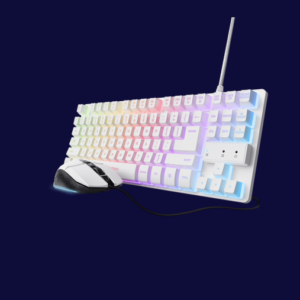 Kit Trust Wireless GXT 798W 2-in-1, tastatura mecanica, interfata USB,