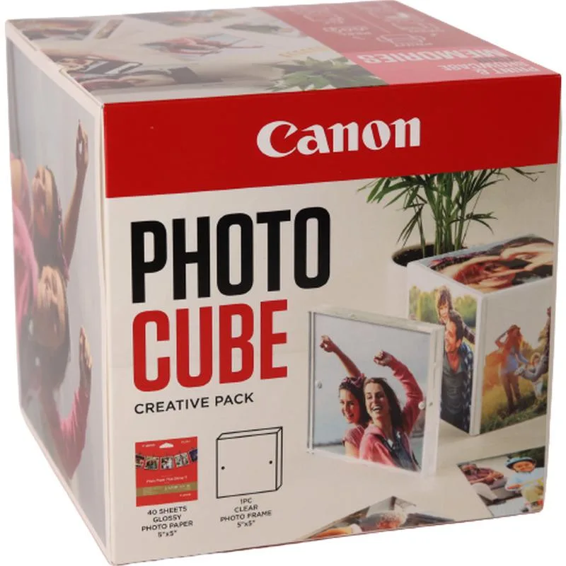 PP-201 CANON 13x13CM Photo Cube White / Pink, 40 Coli