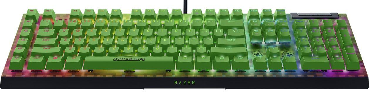Tastatura mecanica gaming BlackWidow V4 X (Green Switch) - Minecraft - imagine 3