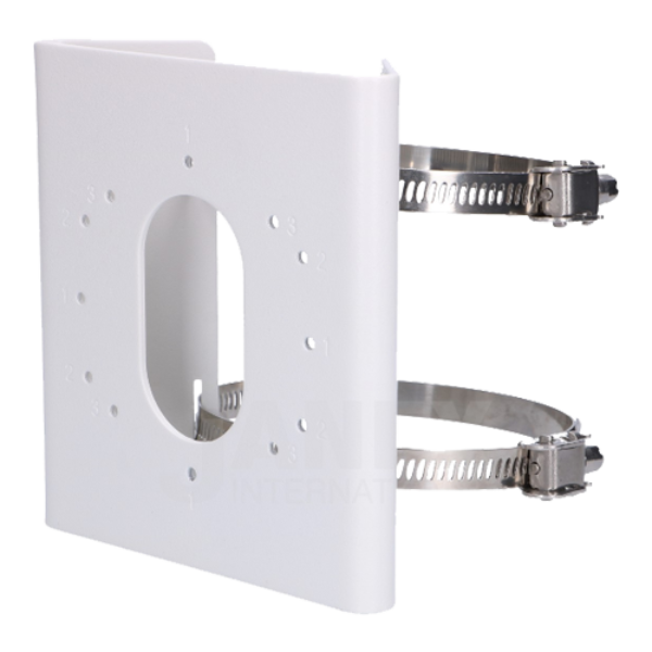 Suport de montaj pe stalp Hikvision DS-1275ZJ-S-SUS, dimensiuni: 144 mm