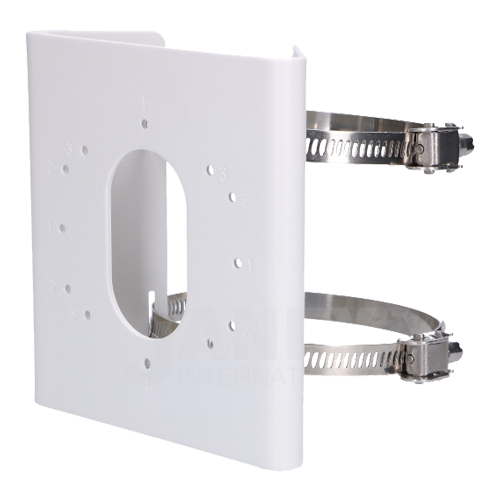 Suport de montaj pe stalp Hikvision DS-1275ZJ-S-SUS, dimensiuni: 144 mm