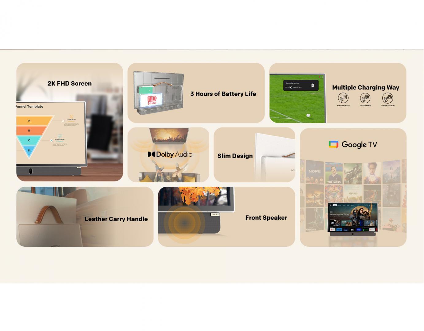 Televizor portabil METZ LED 24MPE7000, 60 cm, Smart Google TV - imagine 12