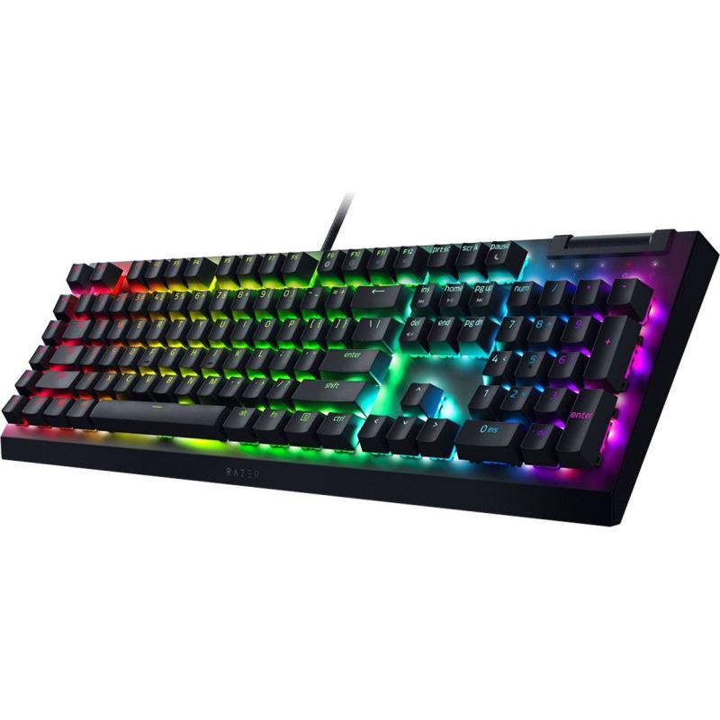 Tastatura mecanica gaming BlackWidow V4 X (Yellow Switch), layout US, - imagine 3