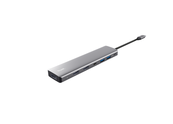 Adaptor Trust Dalyx 7-in-1, 2 porturi interfata USB-A 3.2 gen - imagine 3