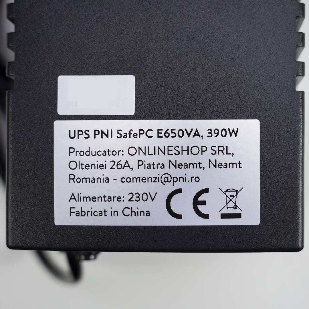 UPS PNI SafePC E650VA, putere 390W, 1.8A, iesire 2 x - imagine 10