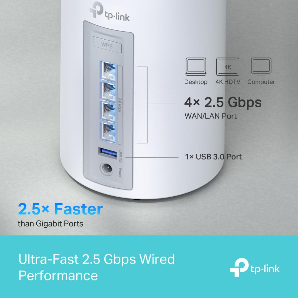 TP-LINK DECO BE65(2-PACK) Sistem Mesh WI-FI 7, BE9300, TRI-BAND, Standarde - imagine 5