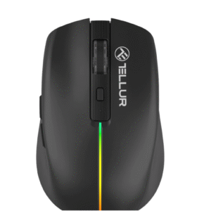 Mouse wireless Tellur Silent Click, interfata USB, rezolutie 1600 DPI,