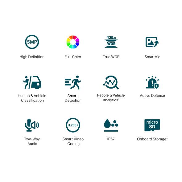 Camera IP Bullet TP-Link VIGI C350(6mm), 5MP, Lentila 6mm, IR+WL - imagine 3