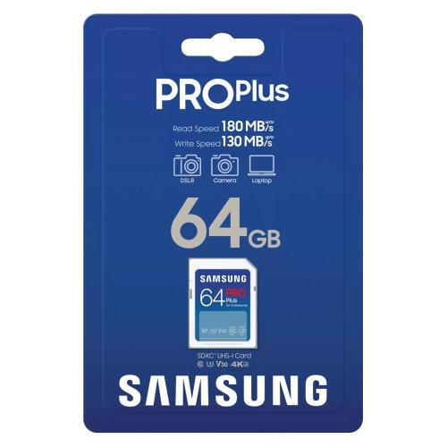 Card de Memorie SDXC Samsung, PRO Plus, 64GB, MB-SD256S/EU, Clasa - imagine 3