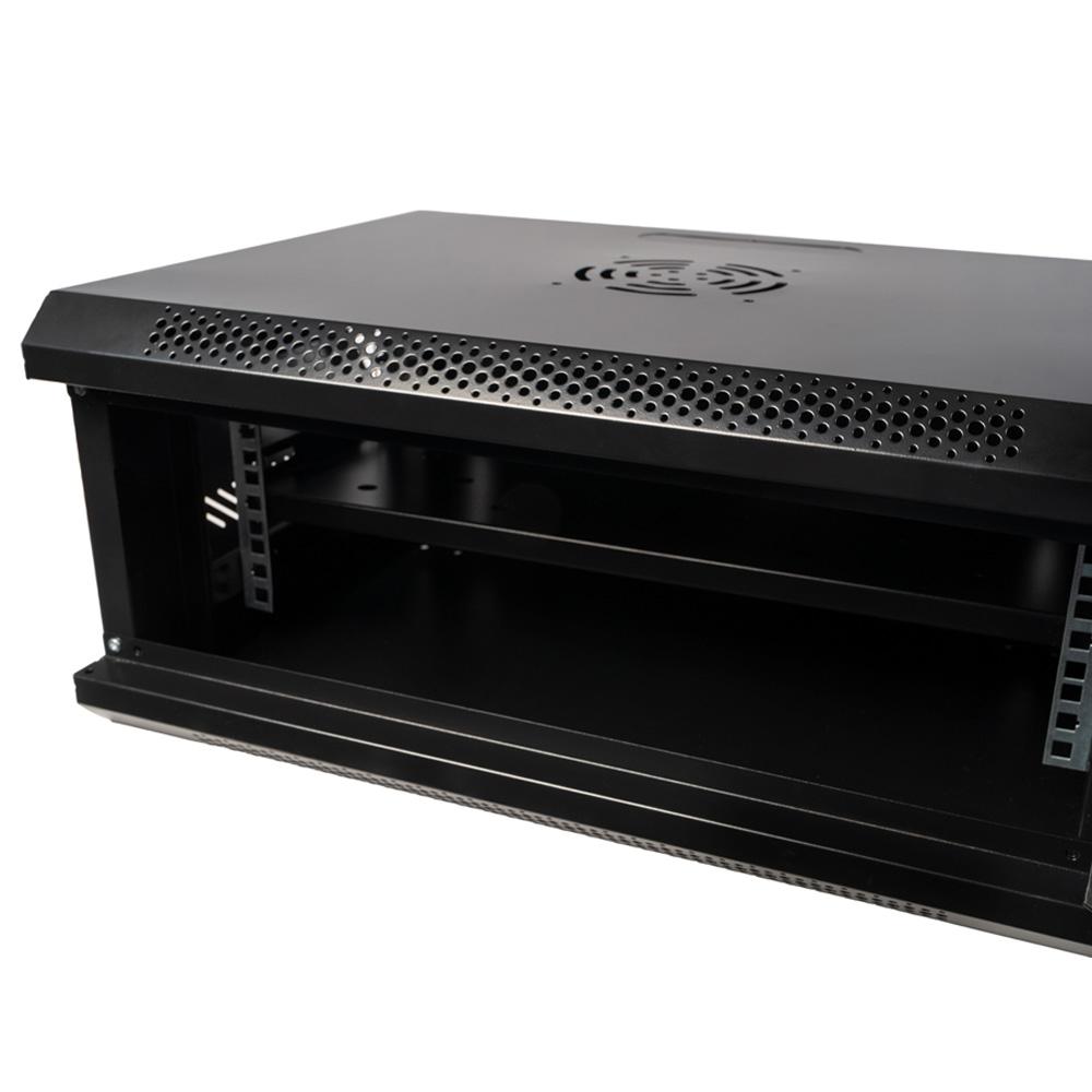 CABINET 19″ SPACER 4U 500x400mm, fixare pe perete, Flatpack (dezasamblat), - imagine 6