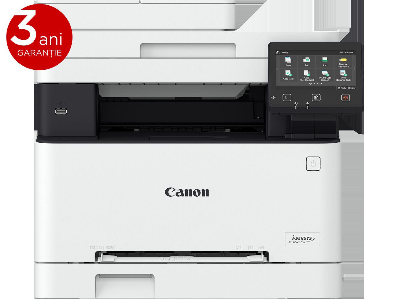 Multifunctional laser color Canon MF651Cw, dimensiune A4(Printare, Copiere, Scanare), viteza