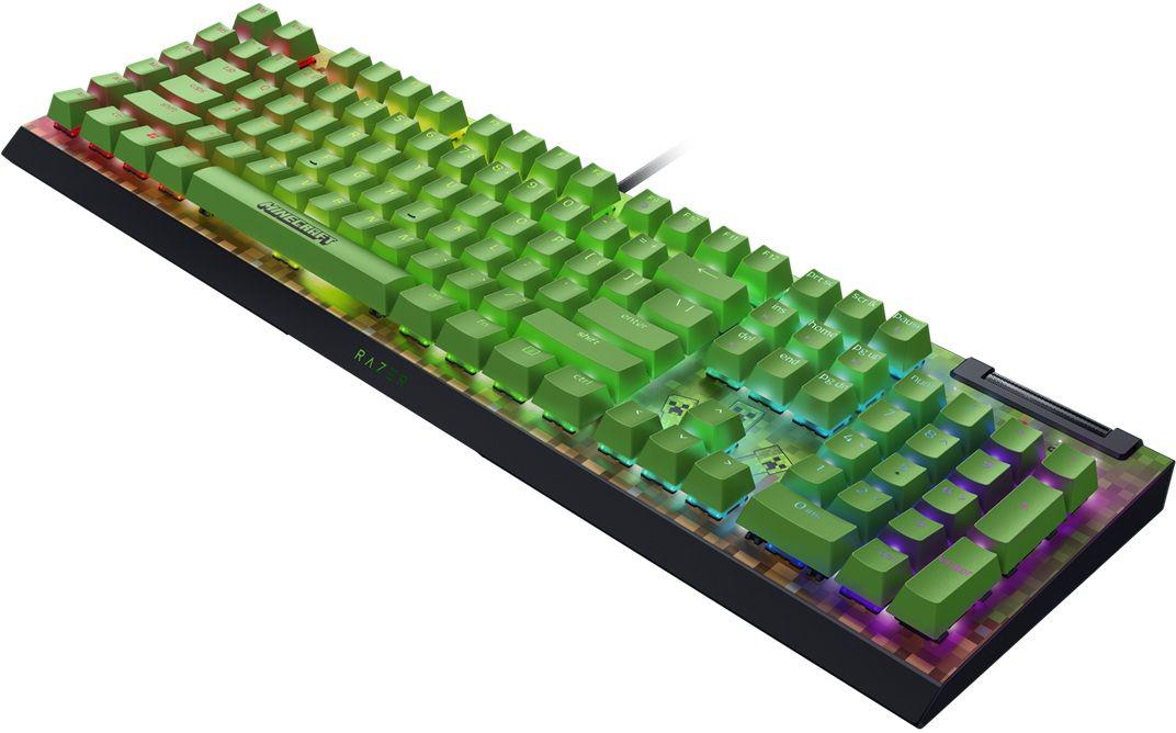 Tastatura mecanica gaming BlackWidow V4 X (Green Switch) - Minecraft - imagine 4