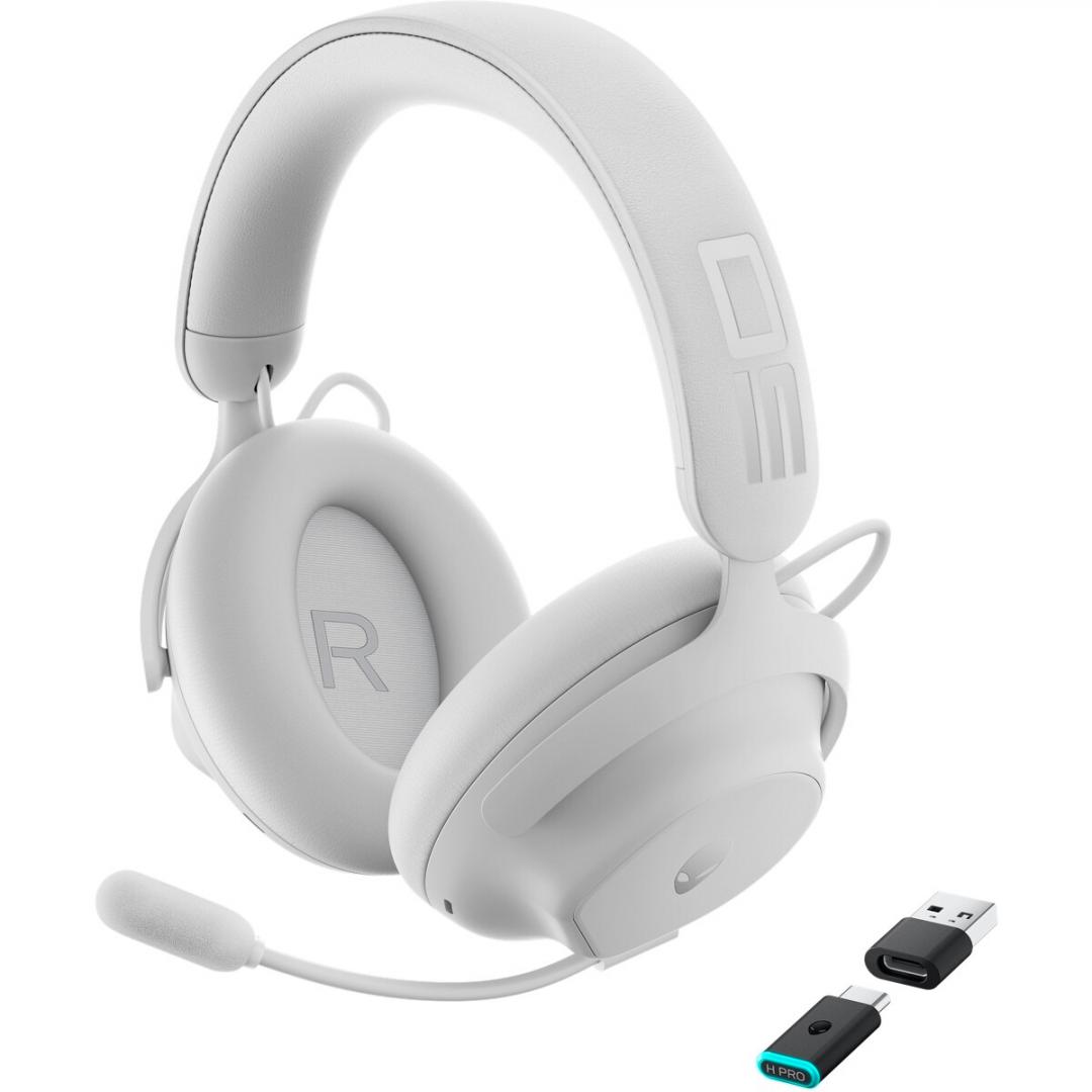 Alienware Pro Wireless Gaming Headset Lunar Light - imagine 7