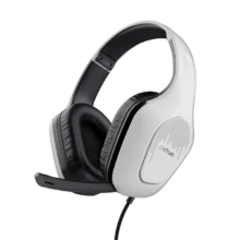 Casti Trust GXT415P Zirox cu fir, alb