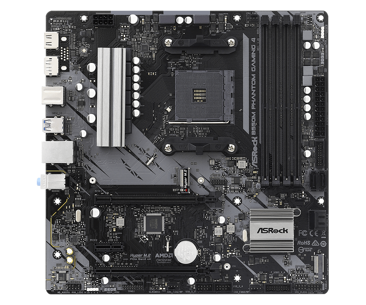 Placa de bază ASRock B550M Phantom Gaming 4 AM4