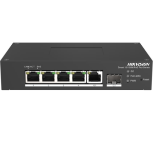 Switch PoE Hikvision DS-3T1306P-SI/HS: 4 × 10/100 Mbps PoE port,1