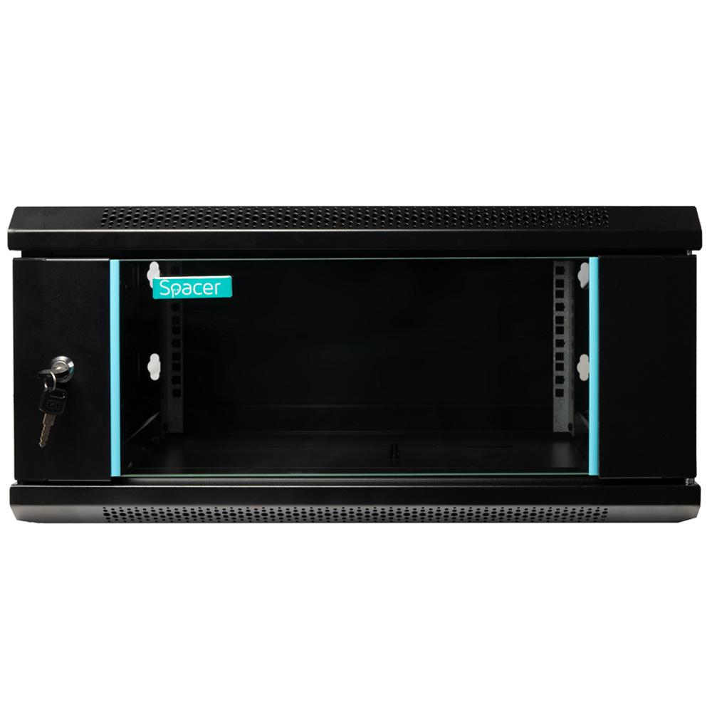 CABINET 19″ SPACER 4U 600x450mm, fixare pe perete, Flatpack (dezasamblat), - imagine 3