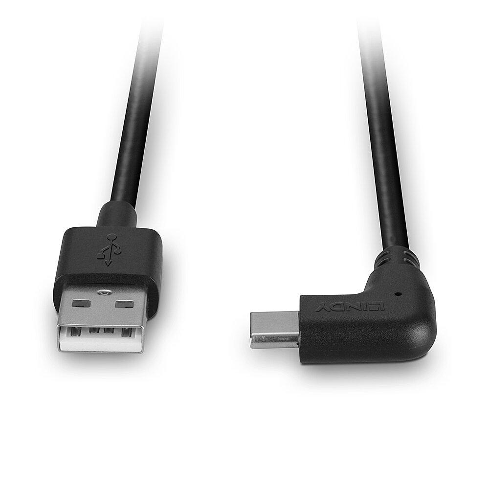 Cablu Lindy USB C 2 90°, lungime 1m, putere maxima - imagine 3