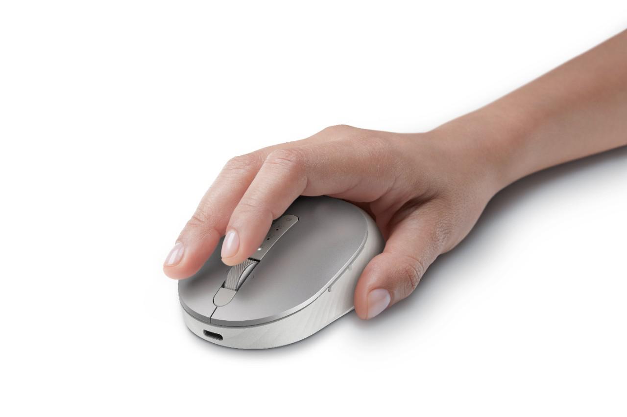 Mouse Dell Premier, Rechargeable Wireless, argintiu - imagine 3