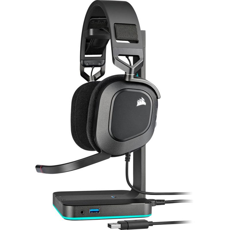 Casti Gaming cu microfon Corsair HS80 Surround 7.1, 20Hz - - imagine 4