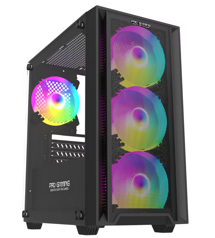 Carcasa PRO GAMING ARROW Mid Tower ARGB NEGRU