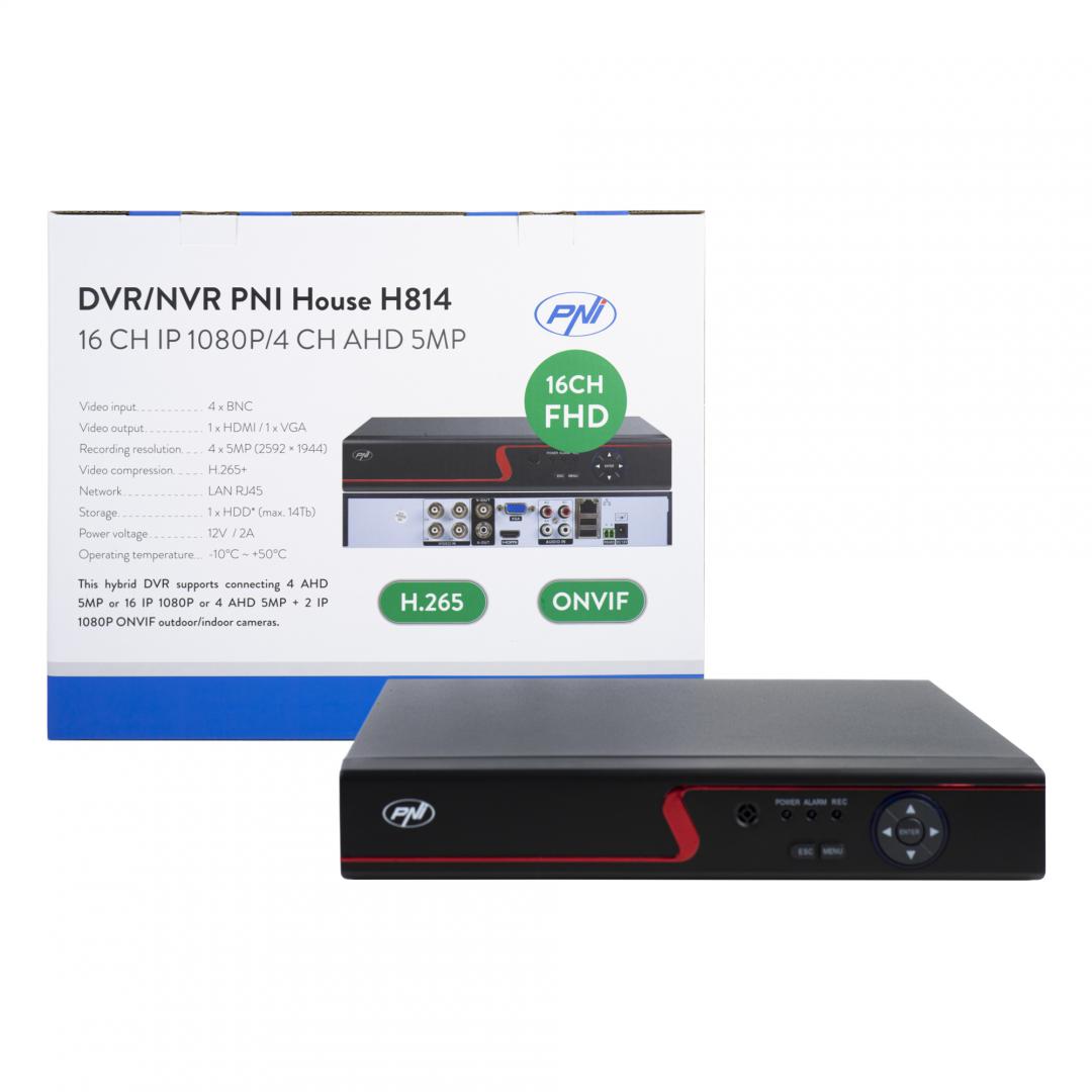 DVR / NVR PNI House H814 - 16 canale IP - imagine 3