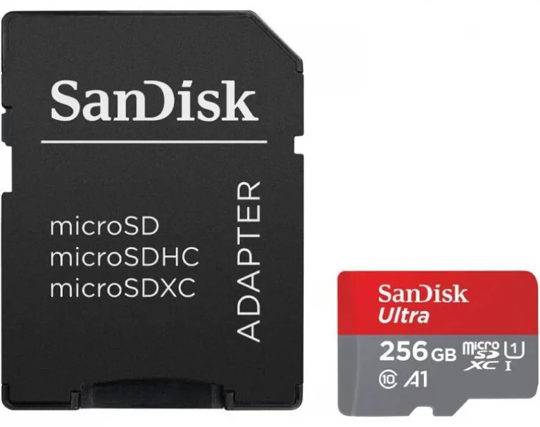 Card de Memorie MicroSDXC SanDisk - 256GB - UHS - I - Class 10 - 80MB/s + Adaptor