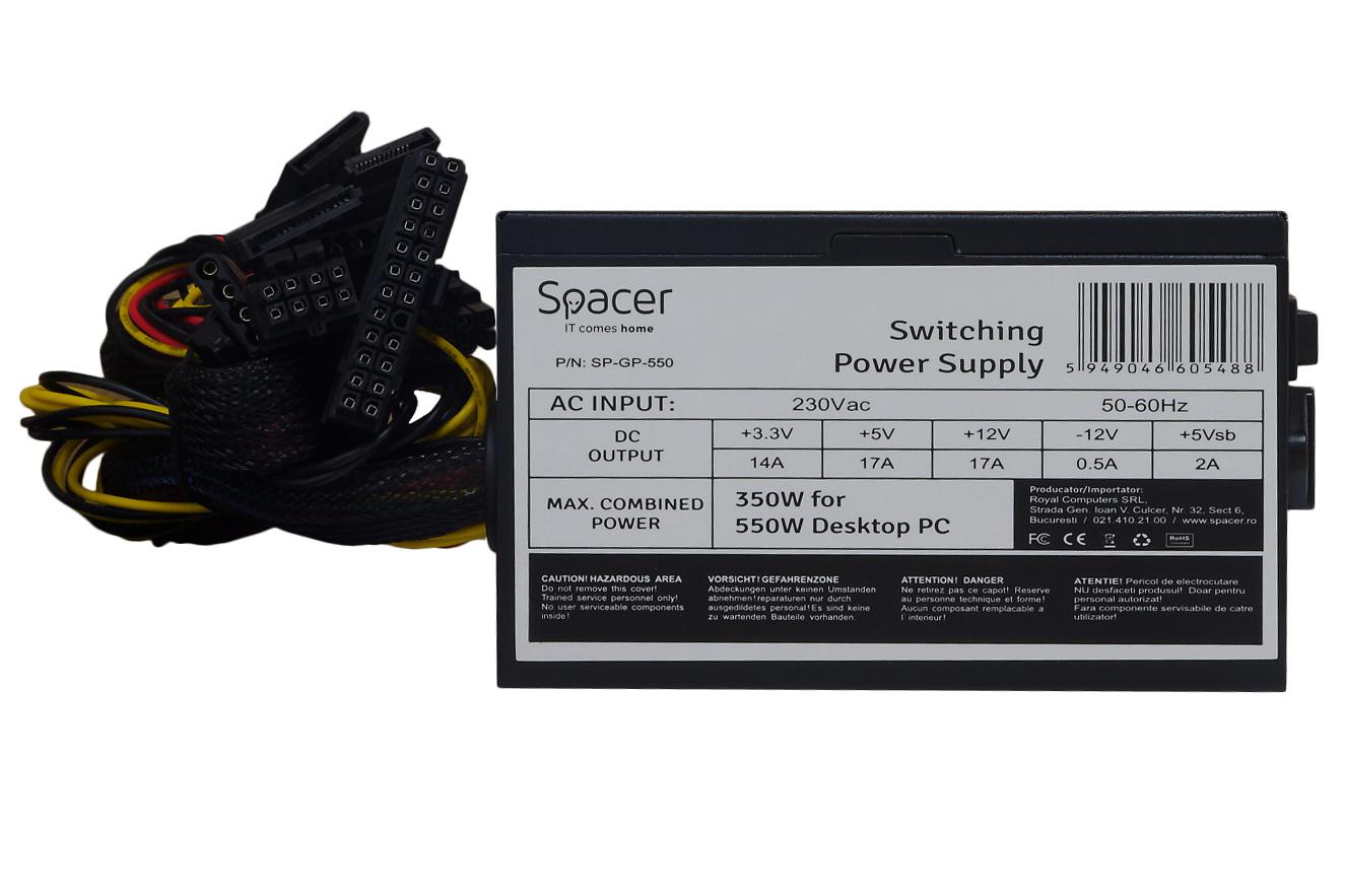 Sursa Spacer ATX 550, 350W - imagine 4