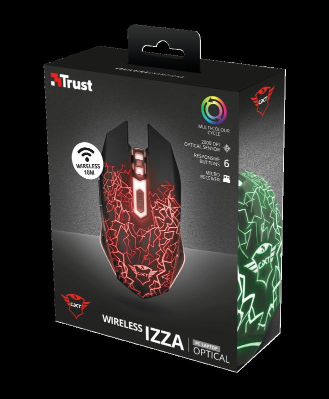 Mouse Trust GXT 107 Izza, Wireless Gaming, negru - imagine 10