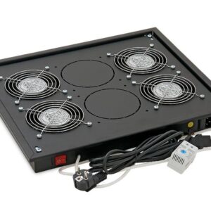 Panou ventilatie Triton pentru rack de podea 19", 4 ventilatoare