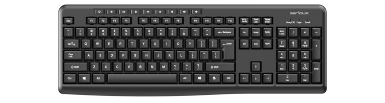 Tastatură wireless 2.4G Tastatură: cu rând independent de taste multimedia